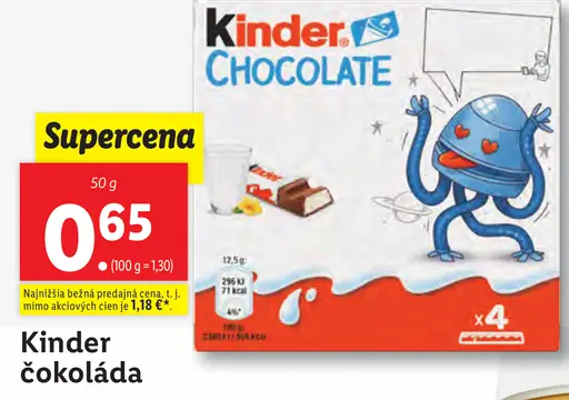 Kinder čokoláda