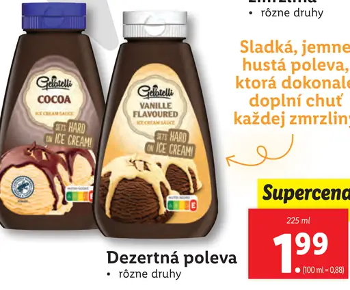 Gelatelli Dezertná poleva