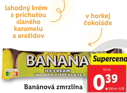 Banánová zmrzlina