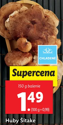 Chladené Huby Šitake
