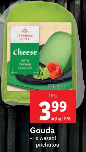Vitasia Gouda s wasabi príchuťou