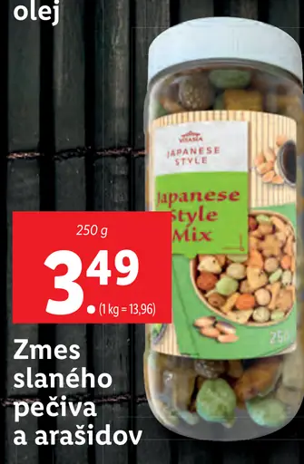 Vitasia Zmes slaného pečiva a arašidov