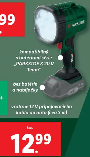 Parkside Aku ručný LED reflektor 20 V
