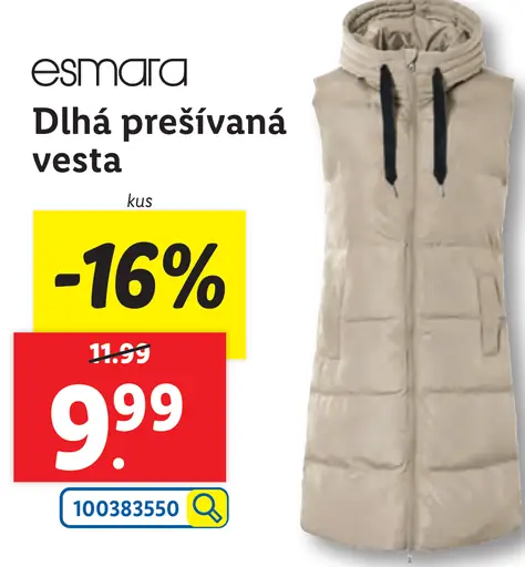 Esmara Prešívaná vesta