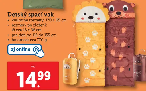 Detský spací vak