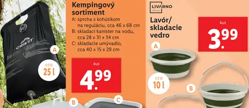 LIVARNO Folding bucket