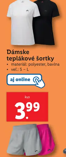 Dámske teplákové šortky