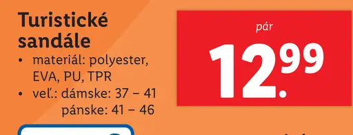 Turistické sandále