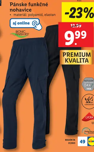 Pánske funkčné nohavice