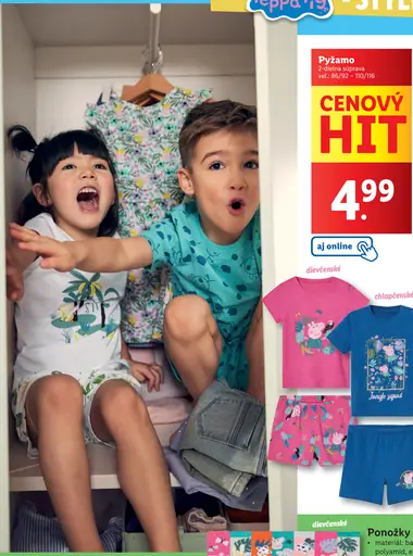 Peppa Pig Pyžamo