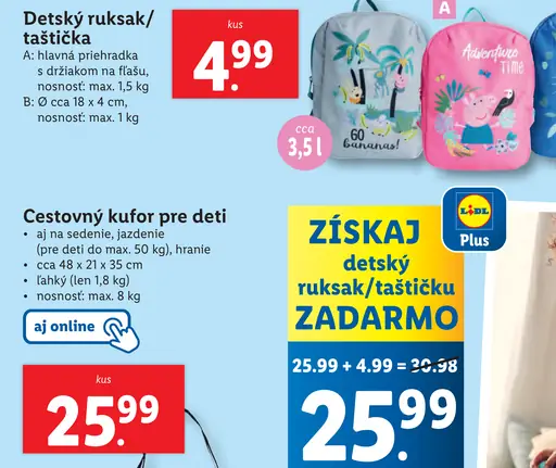 Detský ruksak/taštička