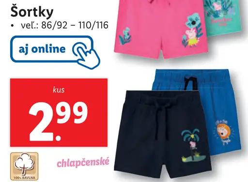Peppa Pig Šortky