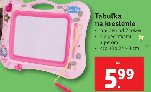 Peppa Pig Tabuľka na kreslenie