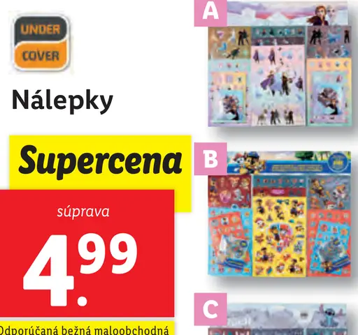 Under Cover Nálepky