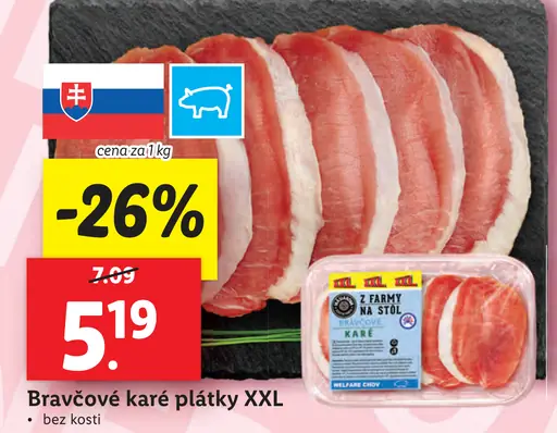 Bravčové karé plátky XXL