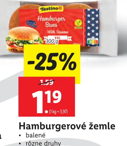 Hamburgerové žemle