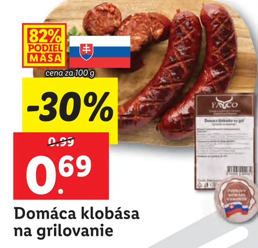 Domáca klobása na grilovanie