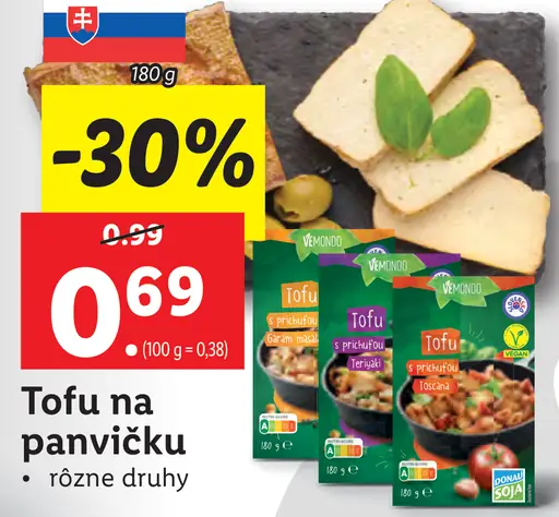 Tofu na panvičku rôzne druhy