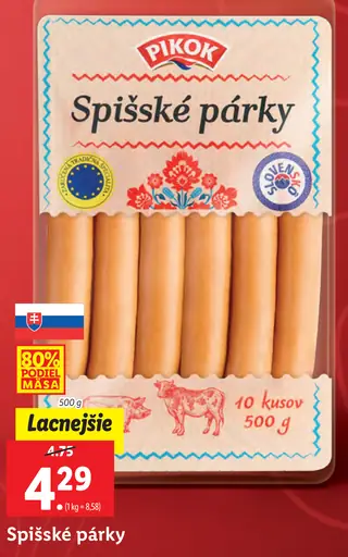 Pikok Spišské párky