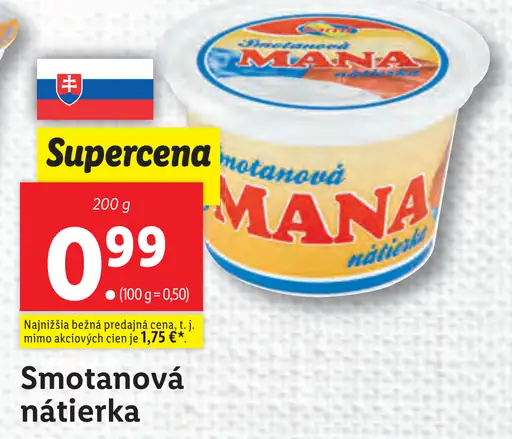 Mana Smotanová nátierka