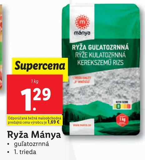 Manya Ryža guľatozrnná