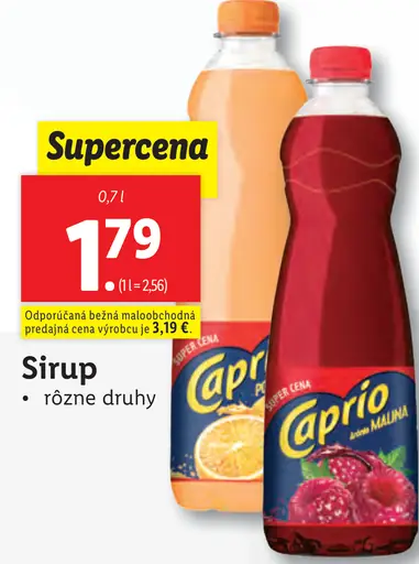 Caprio sirup