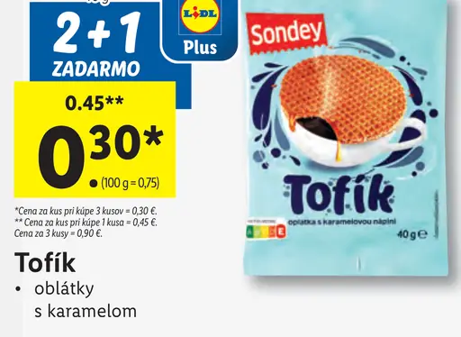 Sondey Tofík oblátky