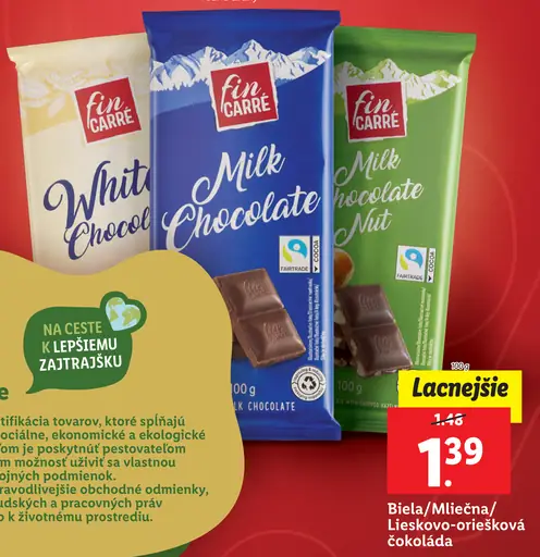 Fin Carré biela čokoláda