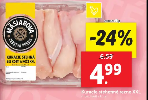 Kuracie stehná bez kosti a kože XXL