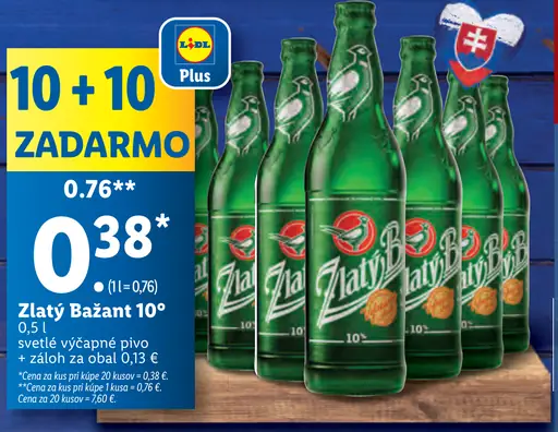 Zlatý Bažant 10° plechovka