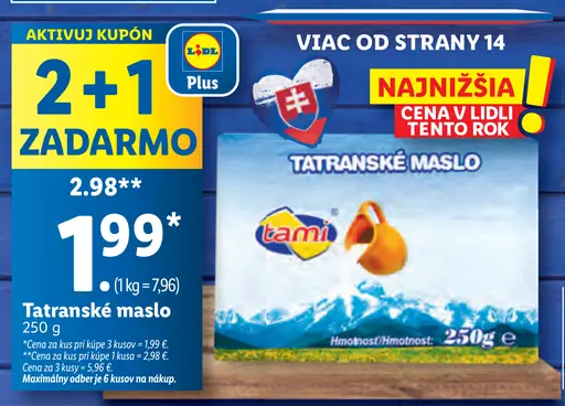 Tatramilk Tatranské maslo