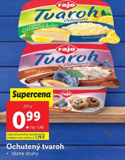 Rajo tvaroh ochutený
