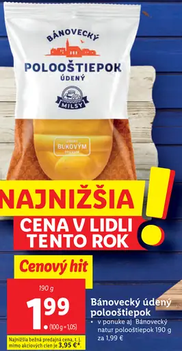 Milsy Bánovecký údený pološtiepok