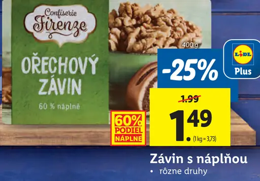 Confiserie Firenze orechový závin