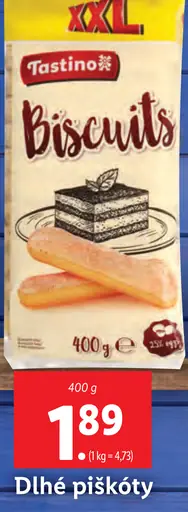 Tastino dlhé piškóty