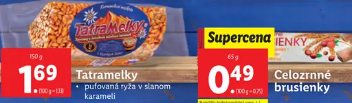 Tatramelky pufovaná ryža v slanom karameli