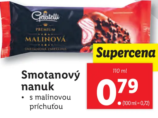 Gelatelli Smotanový nanuk