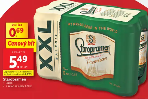 Staropramen plechovka