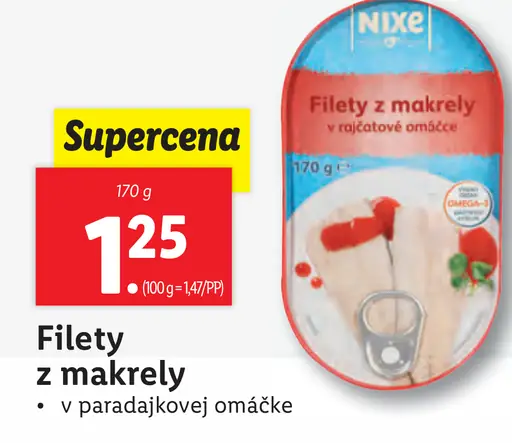 Nixe Filety z makrely