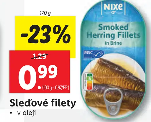 Nixe Sleďové filety