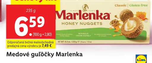 Marlenka medové guľôčky