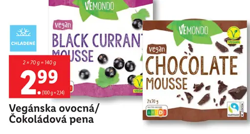 Vemondo Vegánska ovocná/čokoládová pena