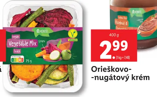 Mcennedy Orieškovo-nugátový krém