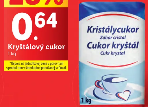 Kristálycukor Cukor kryštál