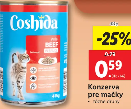 Coshida Konzerva pre mačky