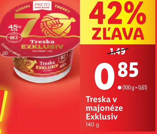 Treska v majonéze Exklusiv