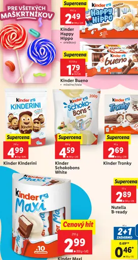 Kinder Happy Hippo orieškový