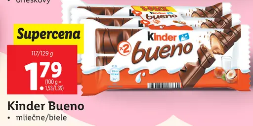 Kinder Bueno mliečne/biele