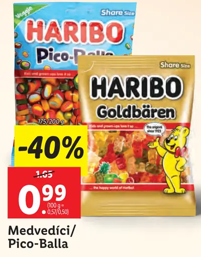 Haribo Medvedíci/Pico Balla