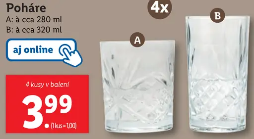 Livarnolux Poháre
